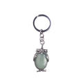 Charms Gemstone Alloy Car Keychain Owl Pendant